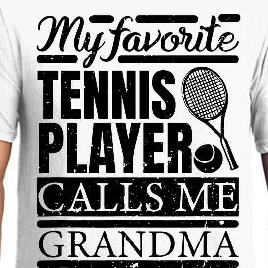 My Favorite Tennis Player Calls Me Grandma Pajama Set