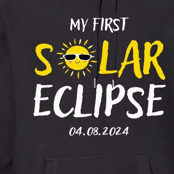 My First Total Solar Eclipse April 8th Premium Hoodie