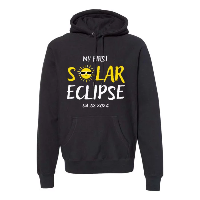 My First Total Solar Eclipse April 8th Premium Hoodie