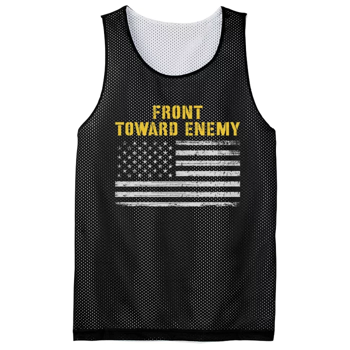 Military Front Toward Enemy Claymore Mine Mesh Reversible Basketball Jersey Tank