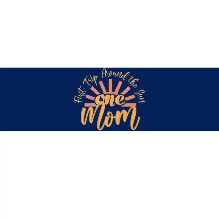 My First Trip Around The Sun Fall 1st Birthday Mom Bumper Sticker