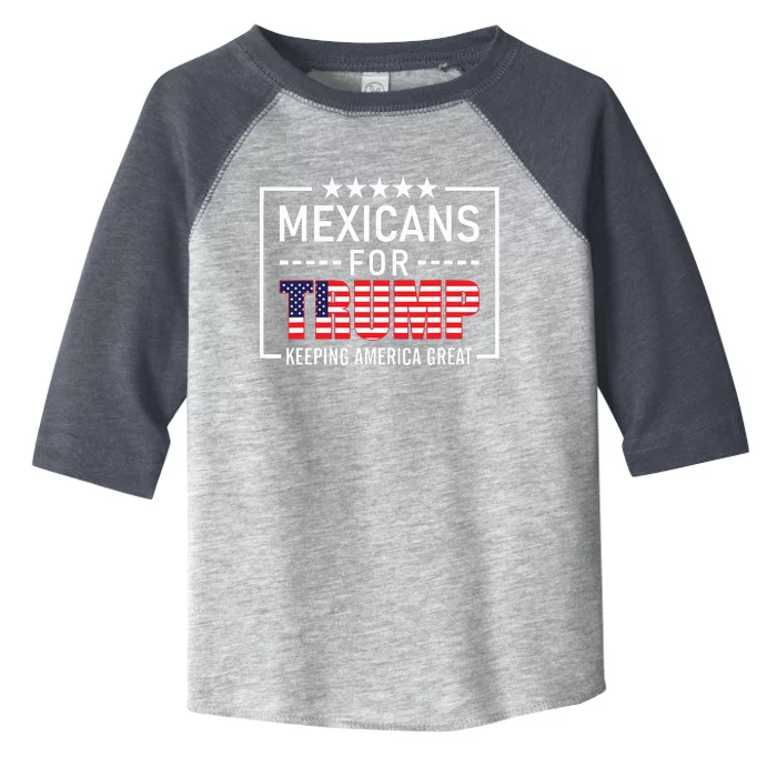 Mexicans For Trump Hispanic Conservative Gift Trump 2024 Toddler Fine Jersey T-Shirt