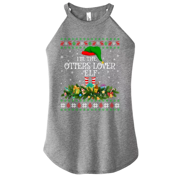 Matching Family Ugly I'm The Otters Lover Christmas Cute Gift Women’s Perfect Tri Rocker Tank