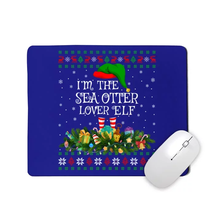 Matching Family Ugly I'm The Sea Otter Lover Christmas Cool Gift Mousepad