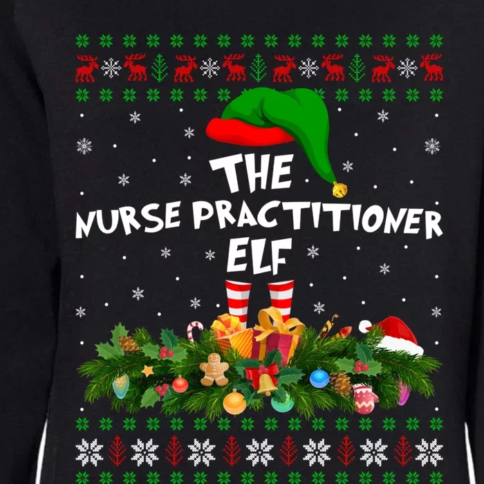 Matching Family Ugly The Nurse Practitioner Elf Christmas Cool Gift Womens California Wash Sweatshirt