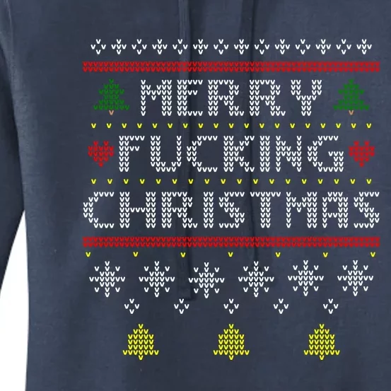 Merry Fucking Ugly Christmas Gift Adult Women's Pullover Hoodie