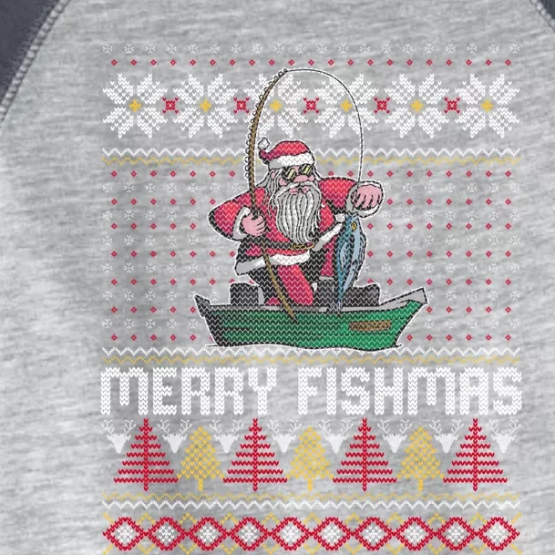 Merry Fishmas Ugly Christmas Design Gift Toddler Fine Jersey T-Shirt