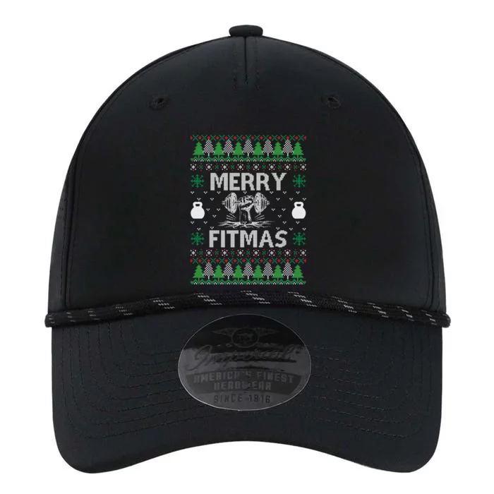 Merry Fitmas Ugly Christmas Sweater Funny Xmas Gift Performance The Dyno Cap