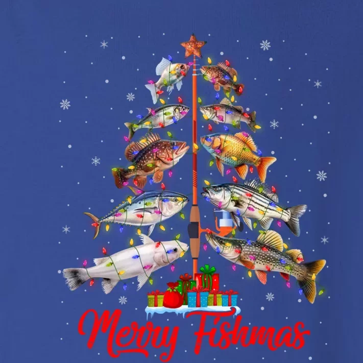 Merry Fishmas Ugly Xmas Lights Fish Fishing Christmas Tree Meaningful Gift Toddler Long Sleeve Shirt