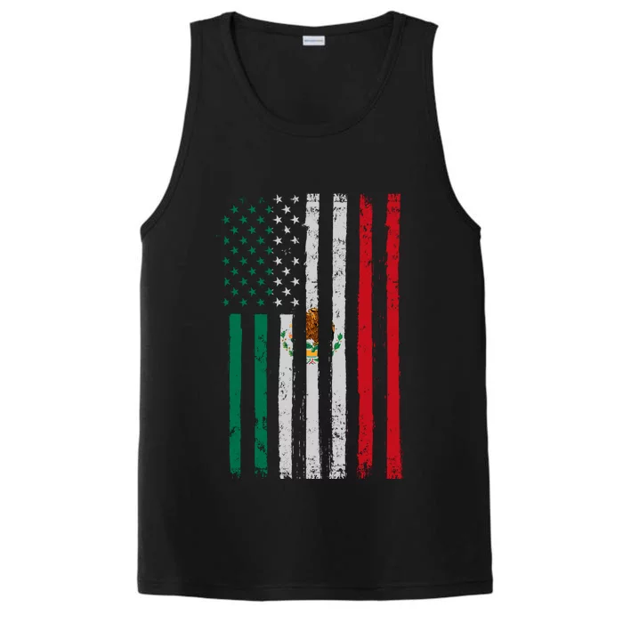 Mexico Flag USA American Mexican Independence Day Performance Tank