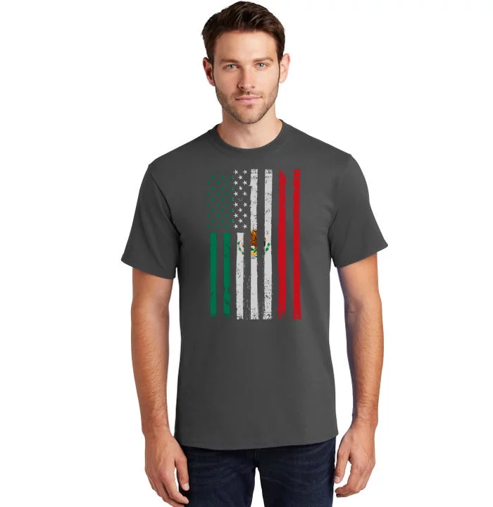 Mexico Flag USA American Mexican Independence Day Tall T-Shirt