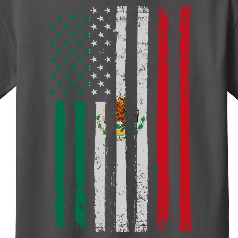 Mexico Flag USA American Mexican Independence Day Kids T-Shirt