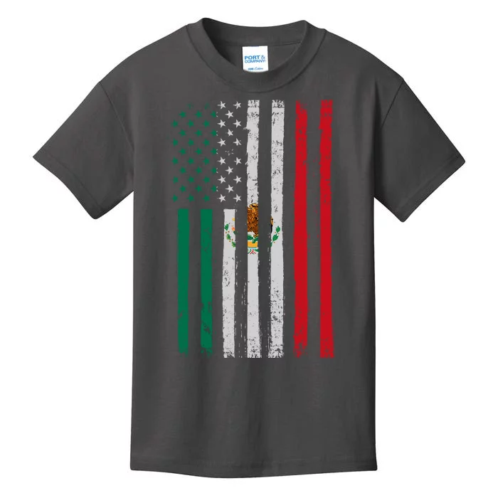 Mexico Flag USA American Mexican Independence Day Kids T-Shirt