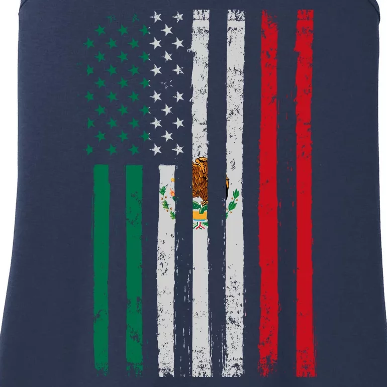 Mexico Flag USA American Mexican Independence Day Ladies Essential Tank