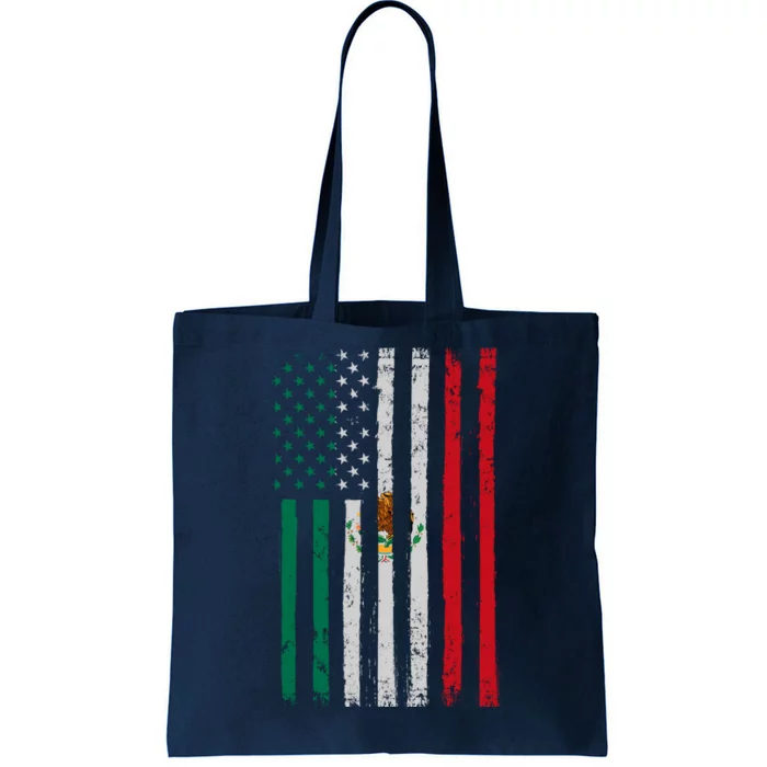 Mexico Flag USA American Mexican Independence Day Tote Bag