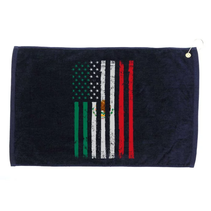 Mexico Flag USA American Mexican Independence Day Grommeted Golf Towel