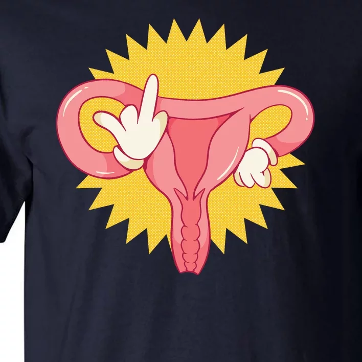 Middle Finger Uterus Tall T-Shirt