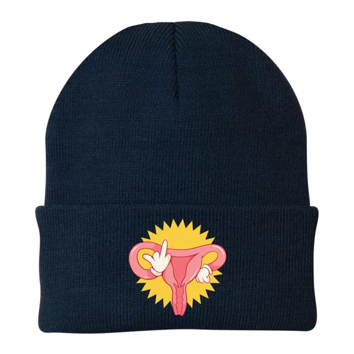 Middle Finger Uterus Knit Cap Winter Beanie