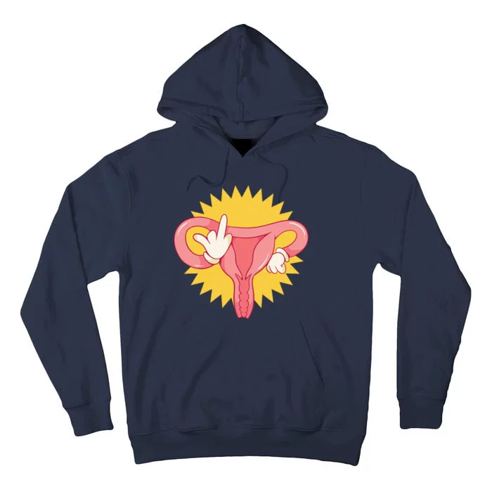 Middle Finger Uterus Tall Hoodie