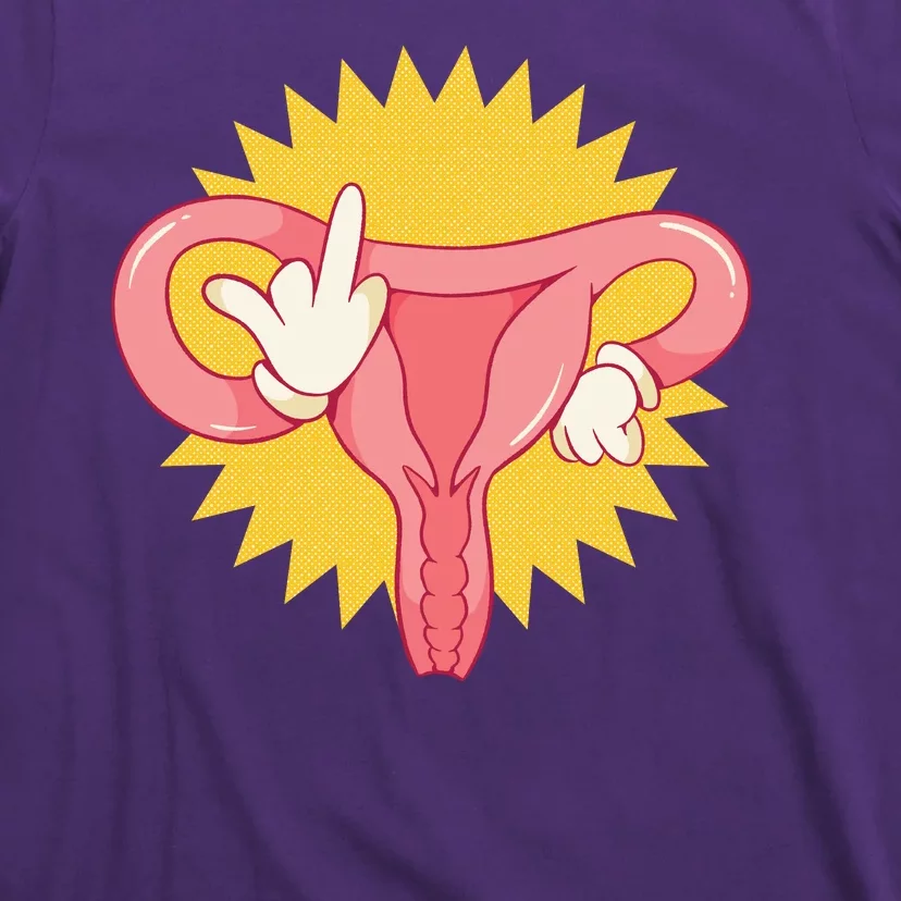 Middle Finger Uterus T-Shirt