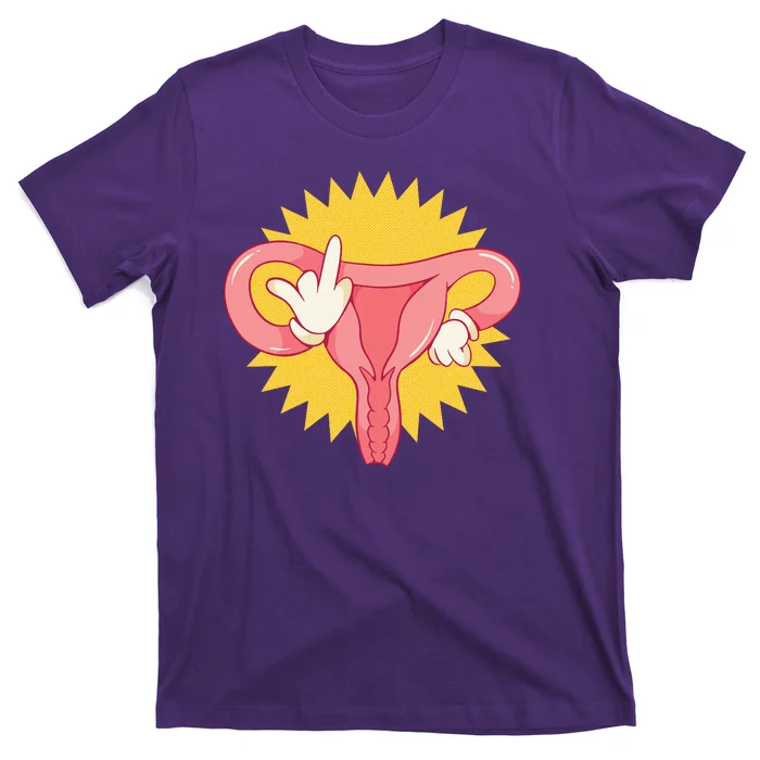 Middle Finger Uterus T-Shirt