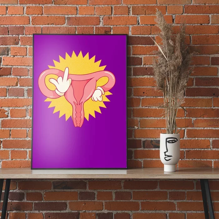 Middle Finger Uterus Poster