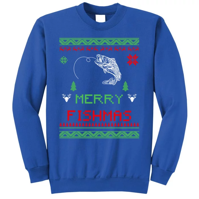 Merry Fishmas Ugly Fishing Christmas Gift Sweatshirt