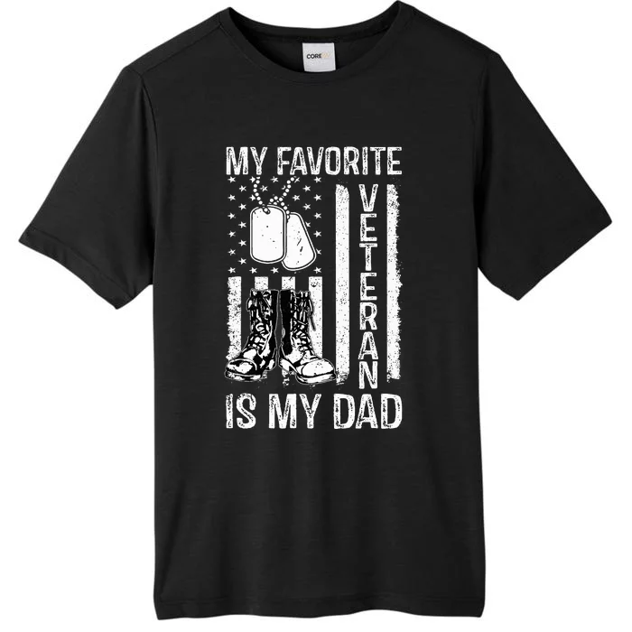 my favorite veteran is my dad army military veterans day ChromaSoft Performance T-Shirt