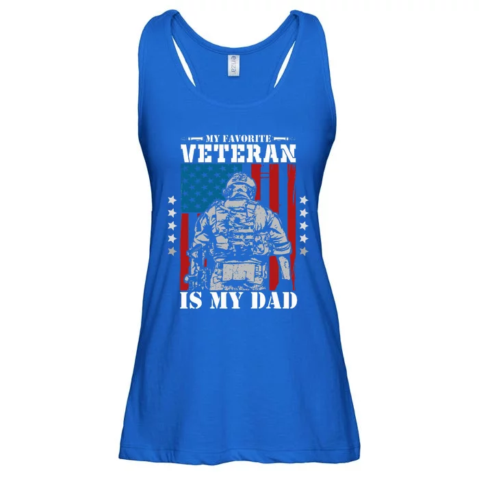 My Favorite Veteran is My Dad Veterans Day Memorial Day Ladies Essential Flowy Tank