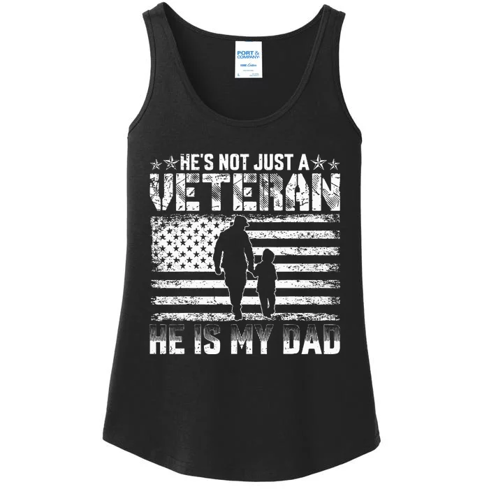 Military Family Veteran Support My Dad US Veteran My Hero Ladies Essential Tank