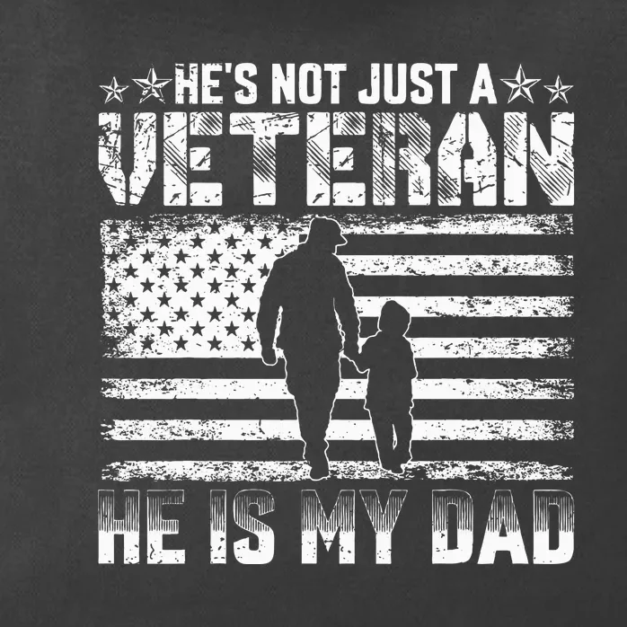 Military Family Veteran Support My Dad US Veteran My Hero Zip Tote Bag