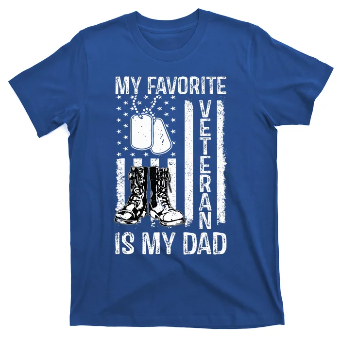 my favorite veteran is my dad army military veterans day T-Shirt