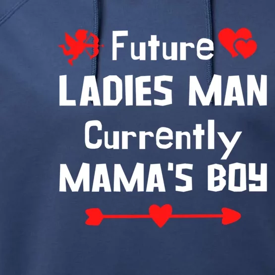 Mamas Funny Valentines Day Gift Performance Fleece Hoodie