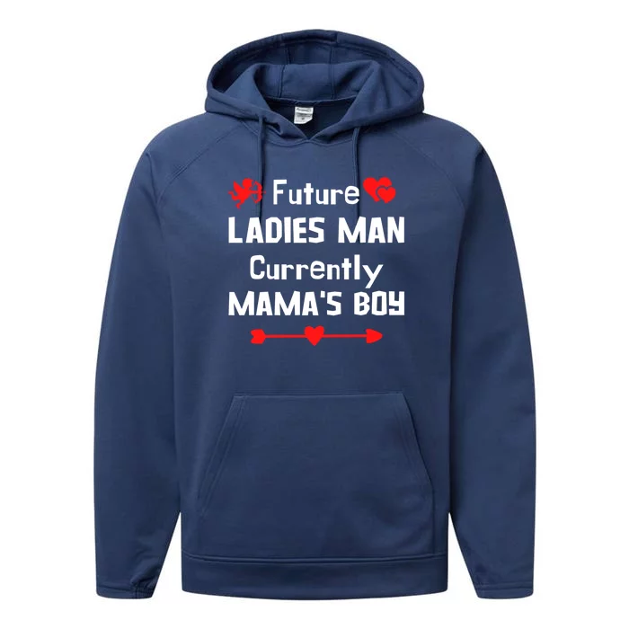 Mamas Funny Valentines Day Gift Performance Fleece Hoodie