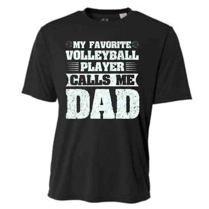 My Favorite Volleyball Calls Me Dad Sport Cooling Performance Crew T-Shirt