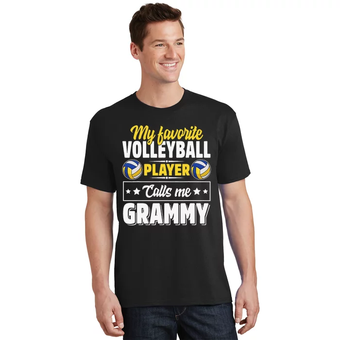 My Favorite Volleyball Player Calls Me Grammy Mother's Day T-Shirt