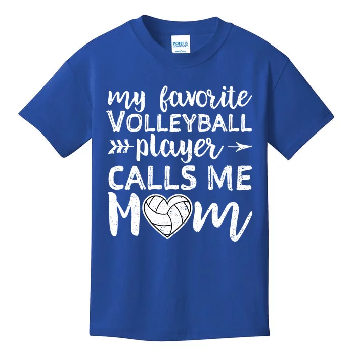 My Favorite Volleyball Player Calls Me Mom Gift Kids T-Shirt