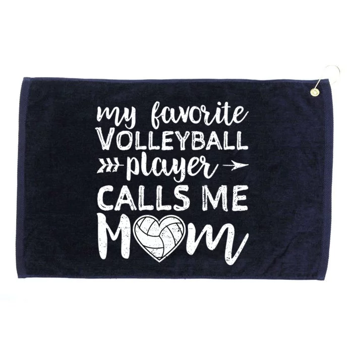 My Favorite Volleyball Player Calls Me Mom Gift Grommeted Golf Towel