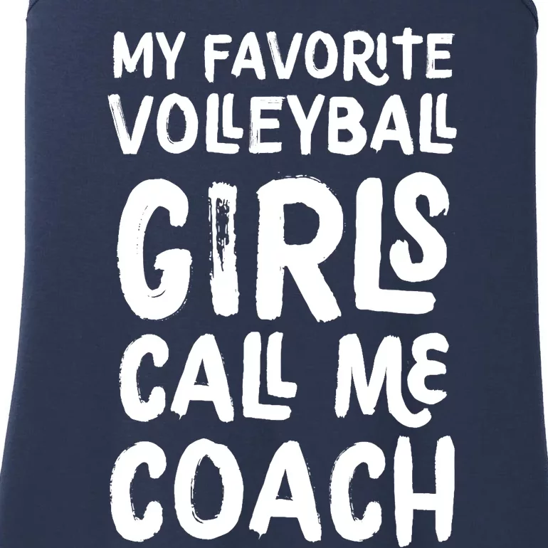 My Favorite Volleyball Girl Call Me Coach Funny Ladies Essential Tank