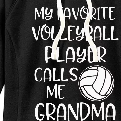 My Favorite Volleyball Player Calls Me Grandma Women's Fleece Hoodie