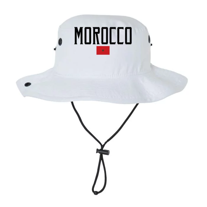 Morocco Flag Vintage Black Text Legacy Cool Fit Booney Bucket Hat