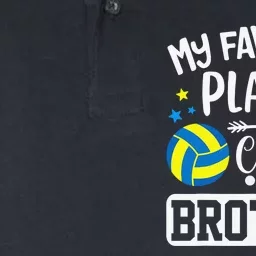 My Favorite Volleyball Player Calls Me Brother Cute Softstyle Adult Sport Polo