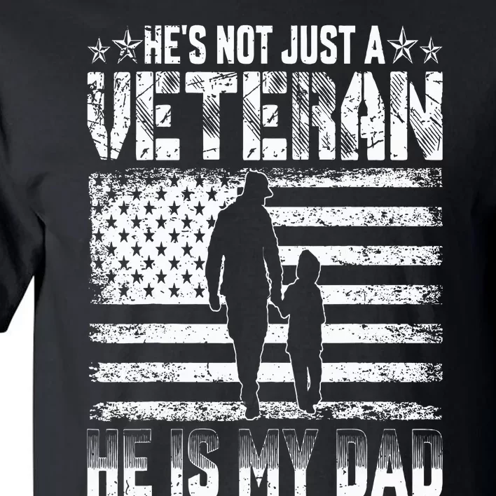 Military Family Veteran Support My Dad US Veteran Patriotic Tall T-Shirt