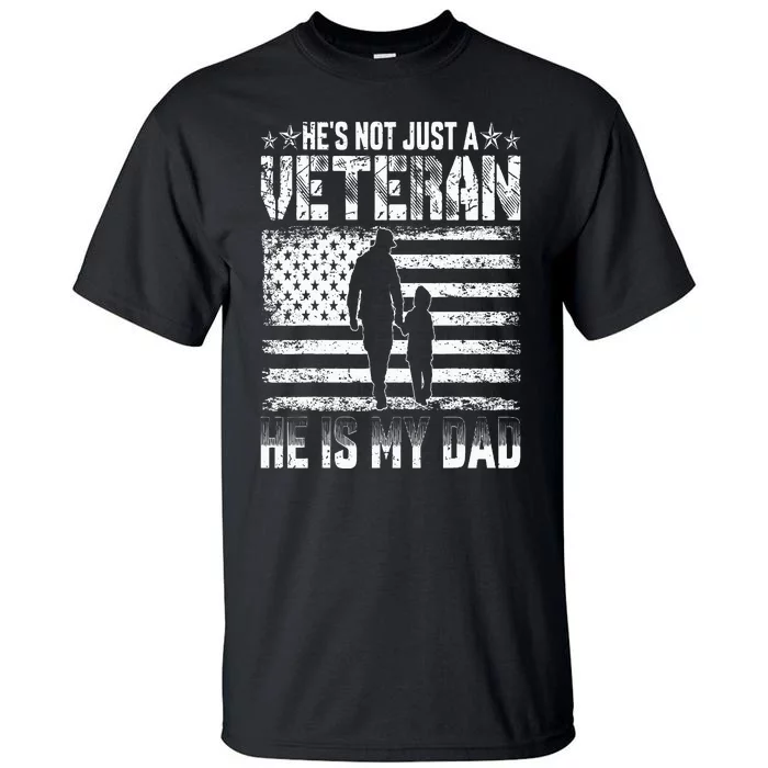 Military Family Veteran Support My Dad US Veteran Patriotic Tall T-Shirt