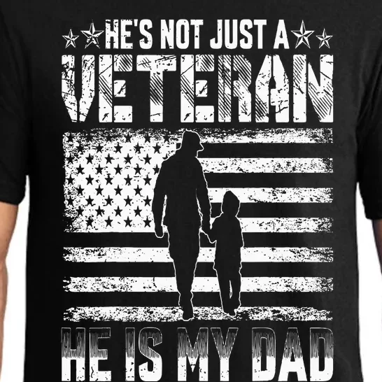 Military Family Veteran Support My Dad US Veteran Patriotic Pajama Set