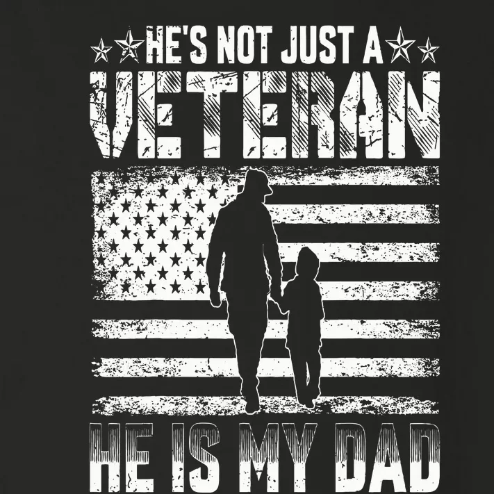 Military Family Veteran Support My Dad US Veteran Patriotic Toddler Long Sleeve Shirt