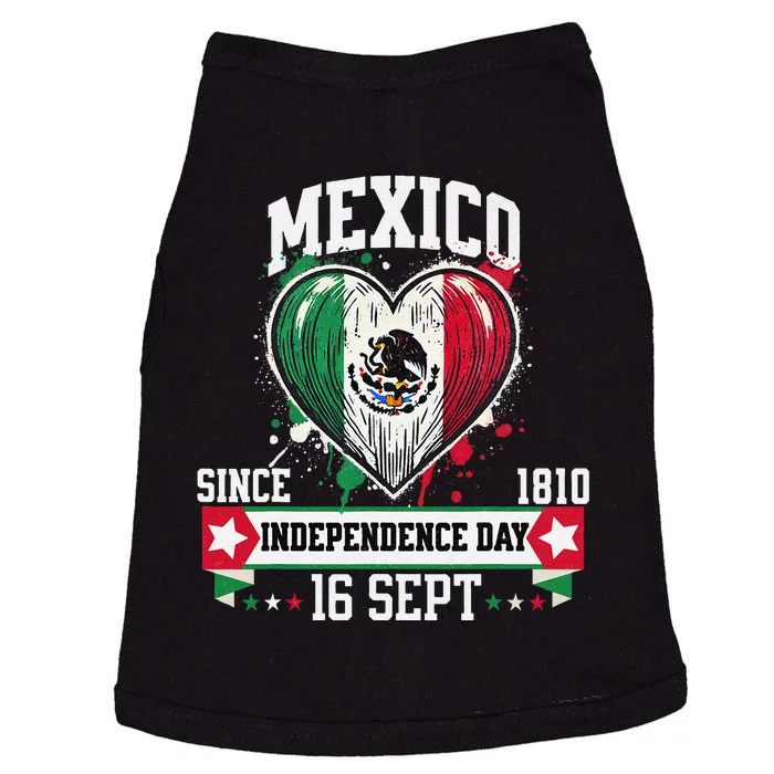 Mexico Flag Vintage Mexican Women Patriotic Mexican Flag Gift Doggie Tank