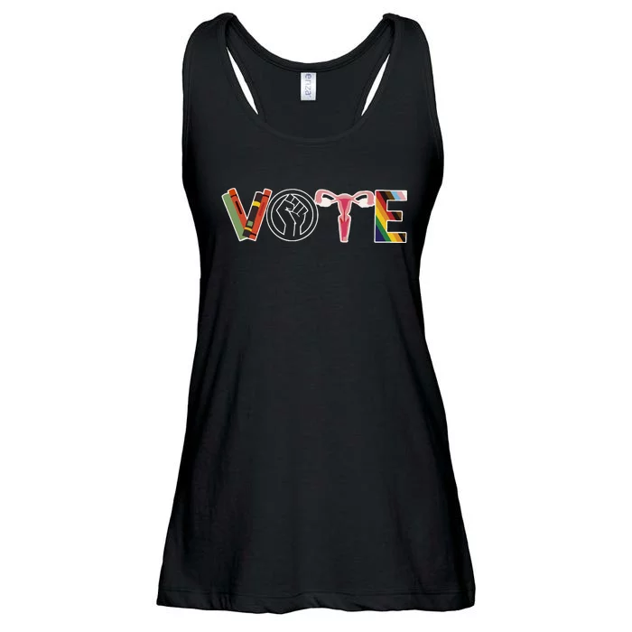 Michelle Fresh Votes Blue Ladies Essential Flowy Tank