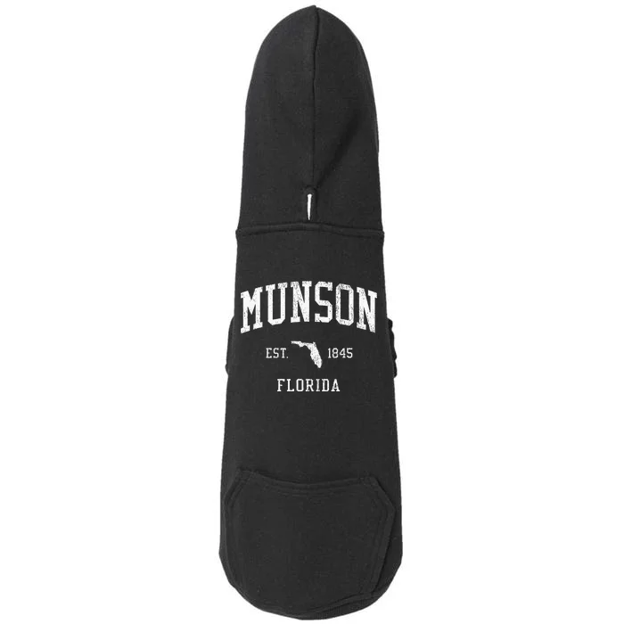 Munson Fl Vintage Athletic Sports Doggie 3-End Fleece Hoodie