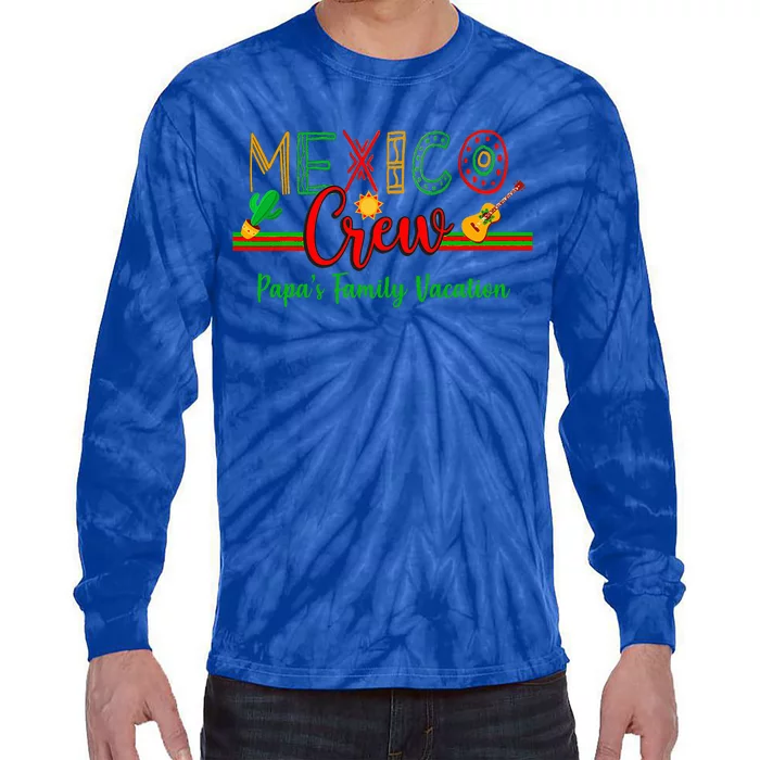 Mexico Family Vacation Colorful Group Matching Tie-Dye Long Sleeve Shirt